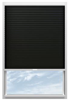 Solaris, Noir - Stick Fit Pleated Blind